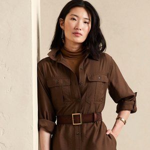 Banana Republic Utility Maxi Shirtdress